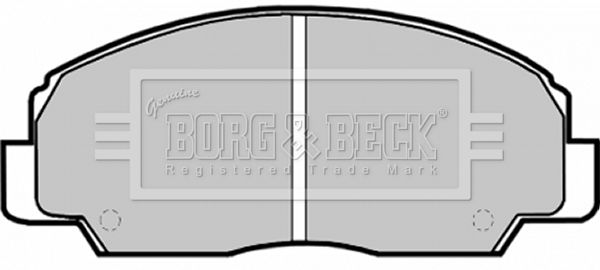 BORG & BECK Комплект тормозных колодок, дисковый тормоз BBP1592